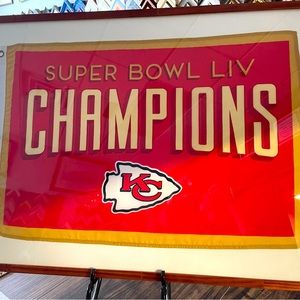 KC Chiefs Super Bowl silk flag